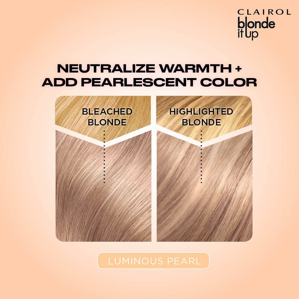 Clairol, acabado perlado, crea reflejos plateados con brillo.