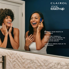 Clairol fórmula sin daño para cuidar el cabello durante el retoque.