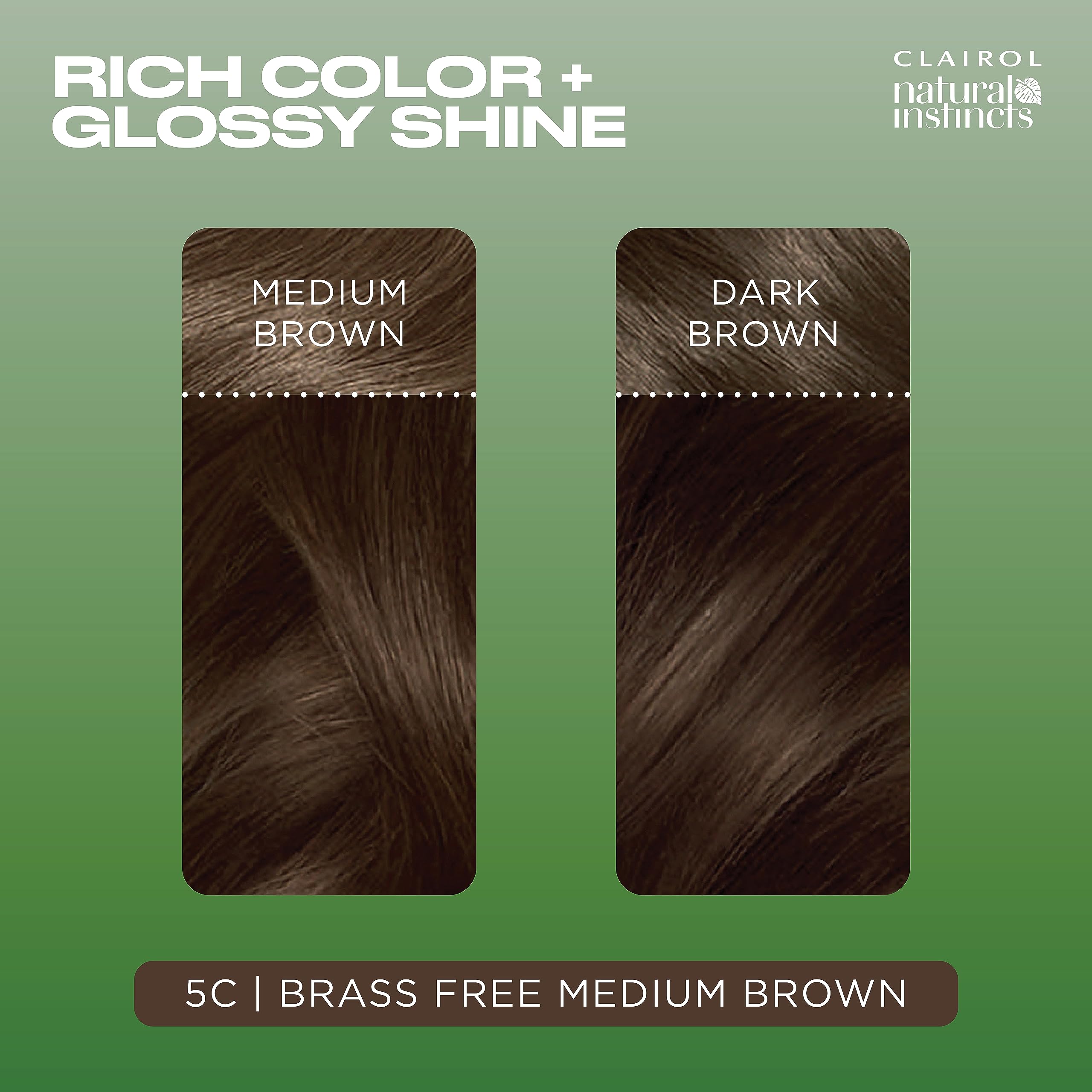 Clairol Natural Instincts acondicionador brillo realza el acabado.