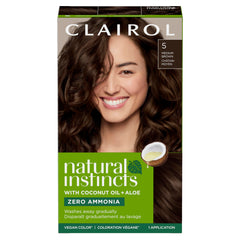 Clairol Natural Instincts 5 castano medio: tinte suave para color natural y duradero.