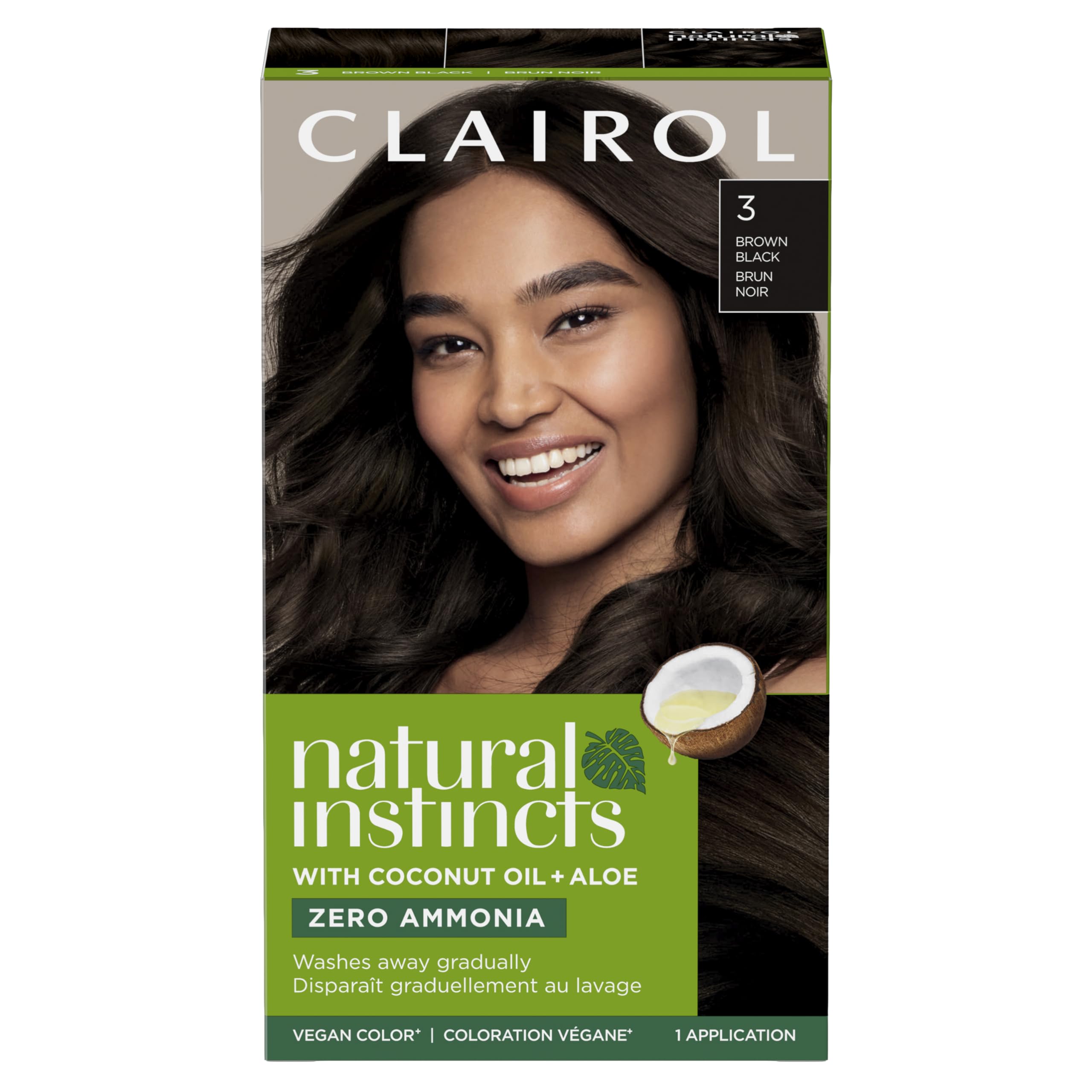Clairol Natural Instincts Demi-Permanente Color Bote, ideal para teñir en casa con brillo natural.