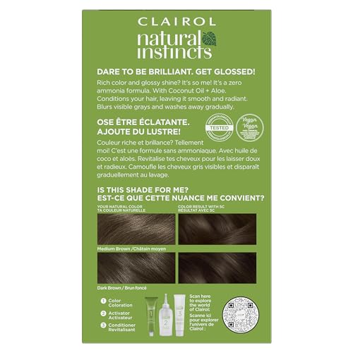 Clairol Natural Instincts kit de aplicación facilita el teñido sin esfuerzo.