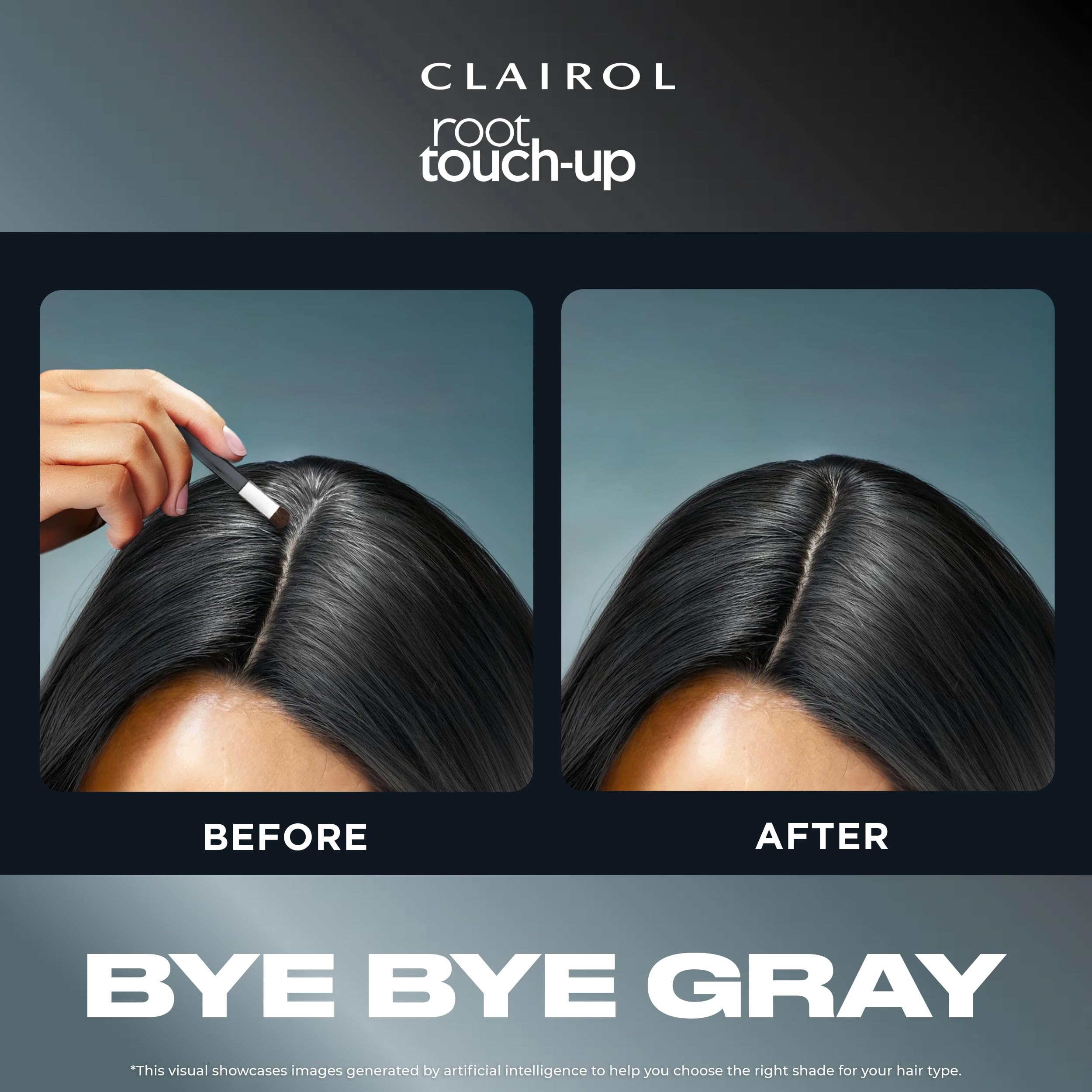 Clairol polvo ocultación, cubre hebras aisladas para retoques rápidos.