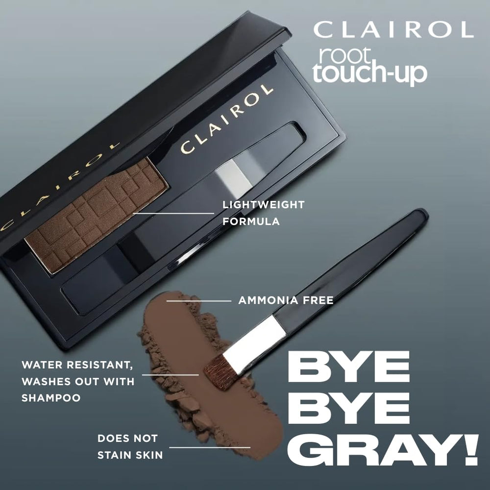 Clairol ocultación de raíces marrón oscuro, duración estimada para 40-60 usos.