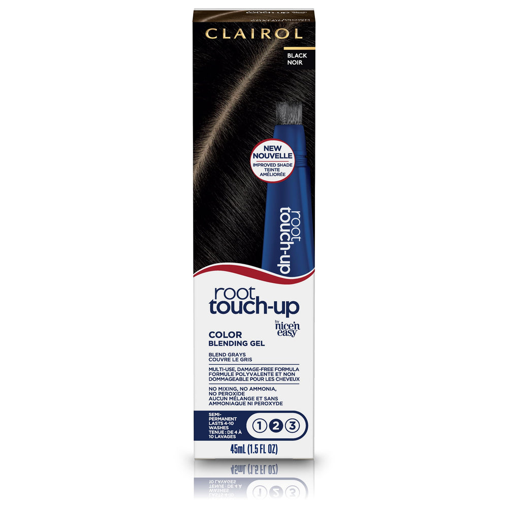 Clairol retoque de raíces con aplicador incorporado para aplicación rápida.