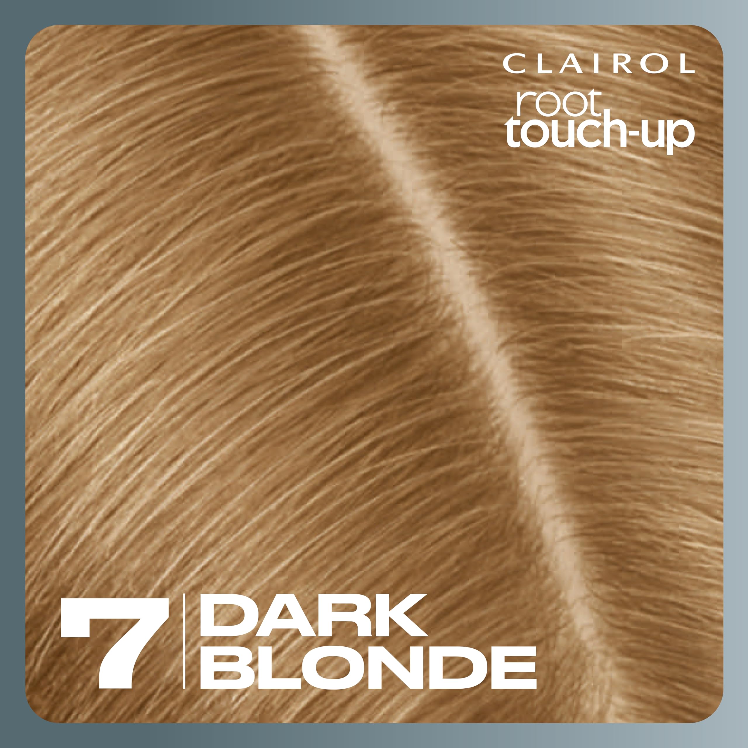 Clairol Retoque de Raíces: tono 7 Rubio Oscuro para acabado natural.