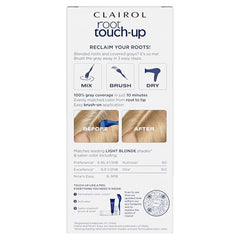 Clairol retoque de raíces: brocha y tazón para mezclar y aplicar.