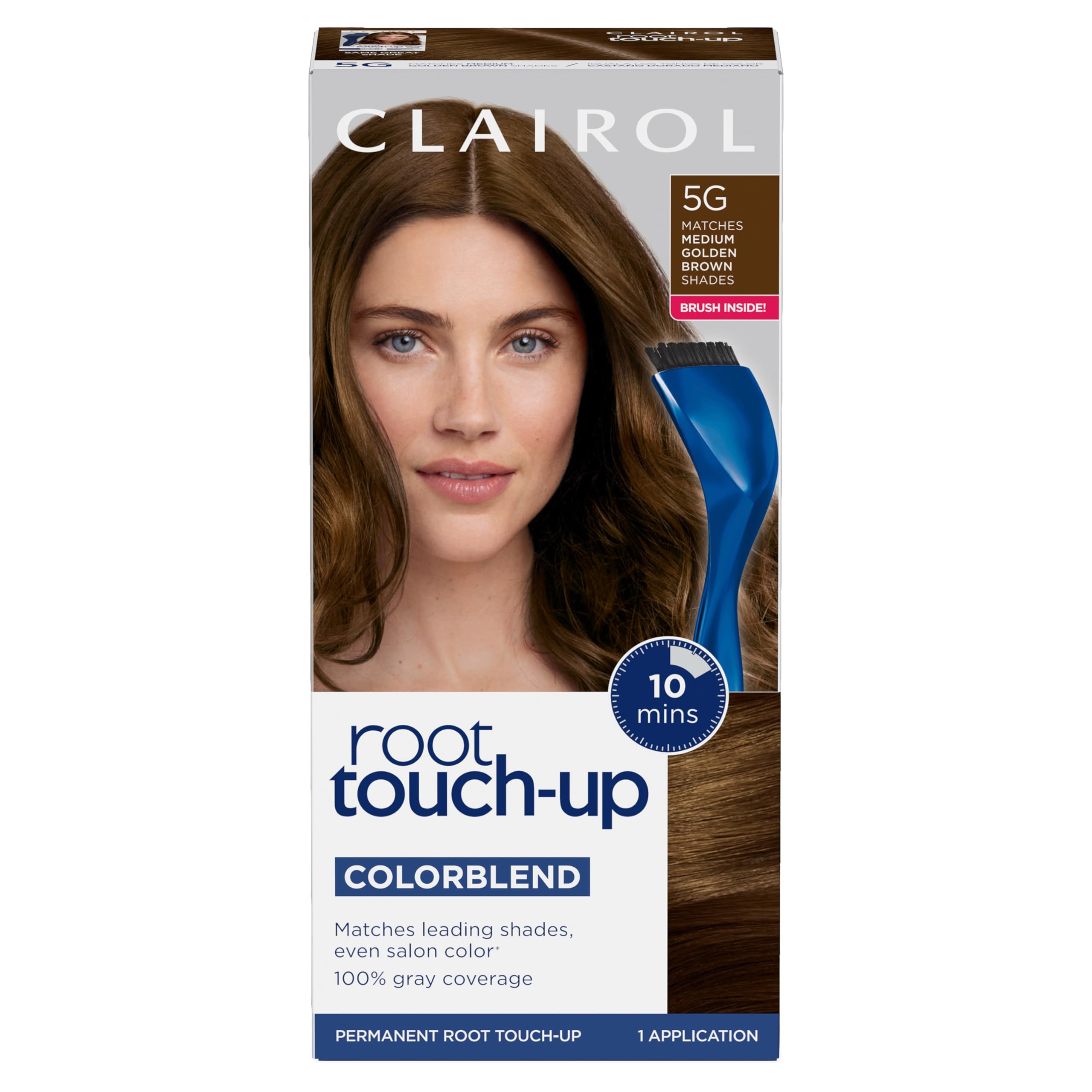 Clairol Root Touch-Up crema de color Marrón Dorado Medio para cubrir raíces rápidamente