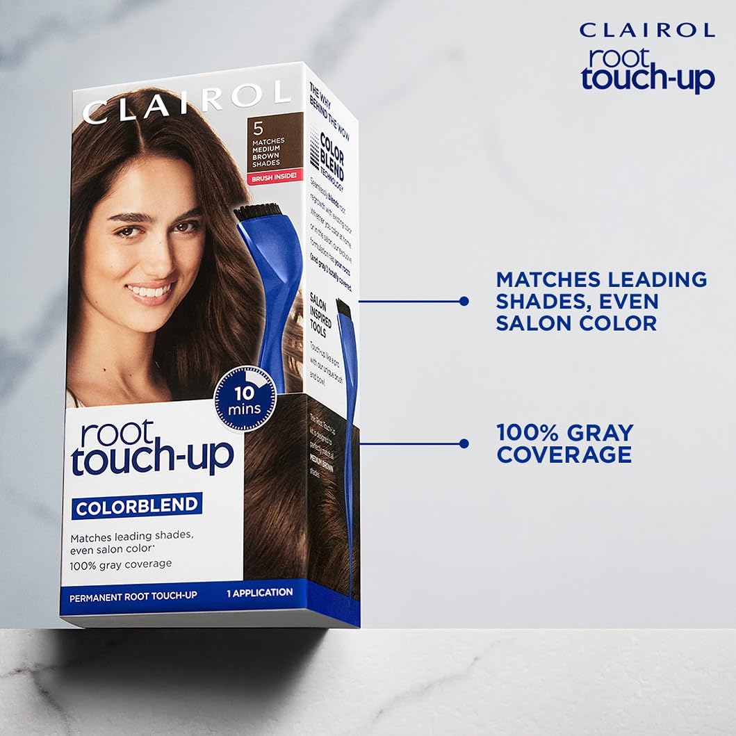 Clairol Root Touch-Up cubre canas al instante y dura semanas