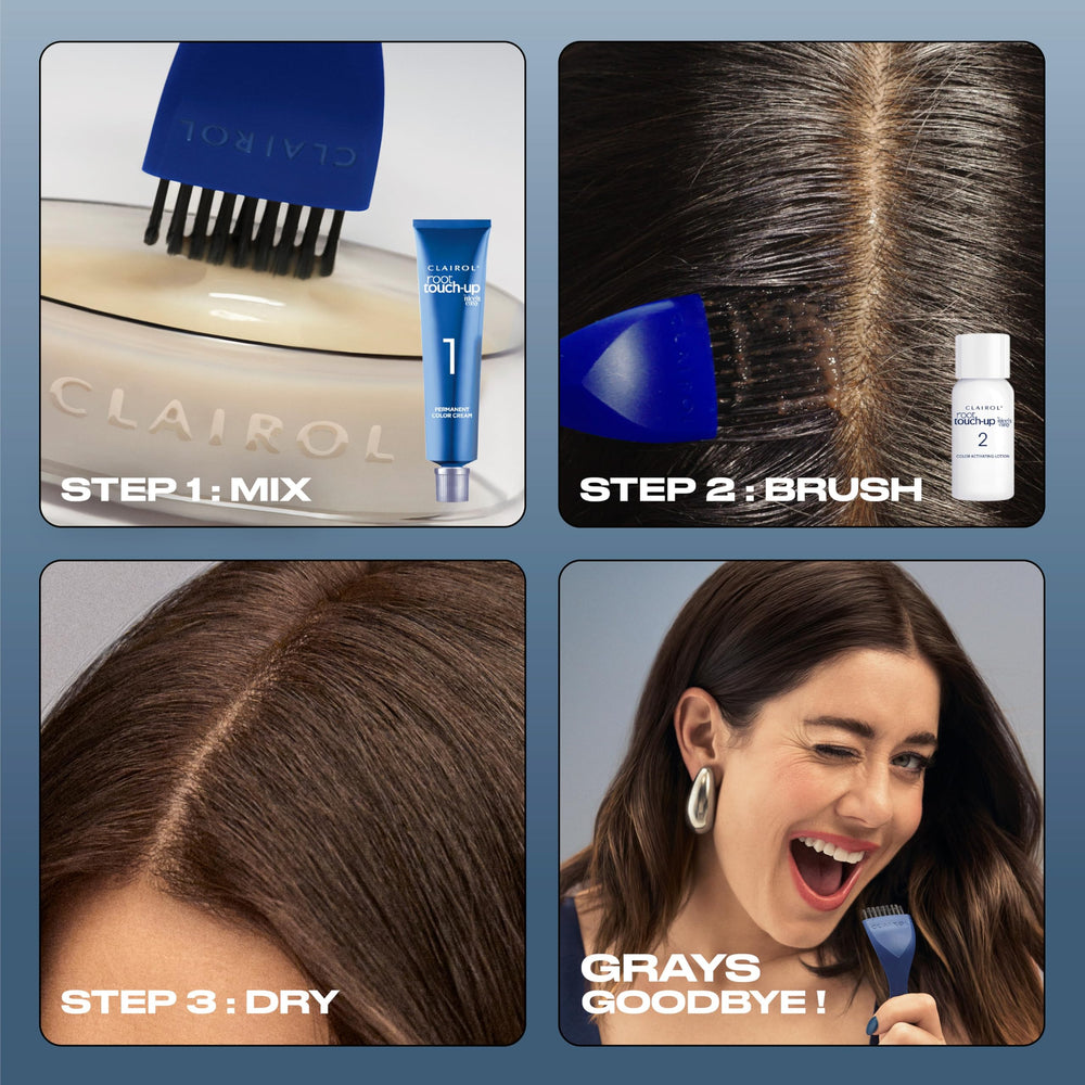 Clairol Root Touch-Up instrucciones claras para teñido rápido en casa
