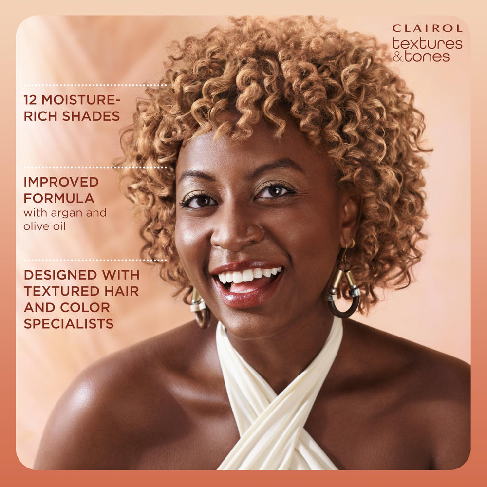 Clairol Textures & Tones kit tinte permanente para casa