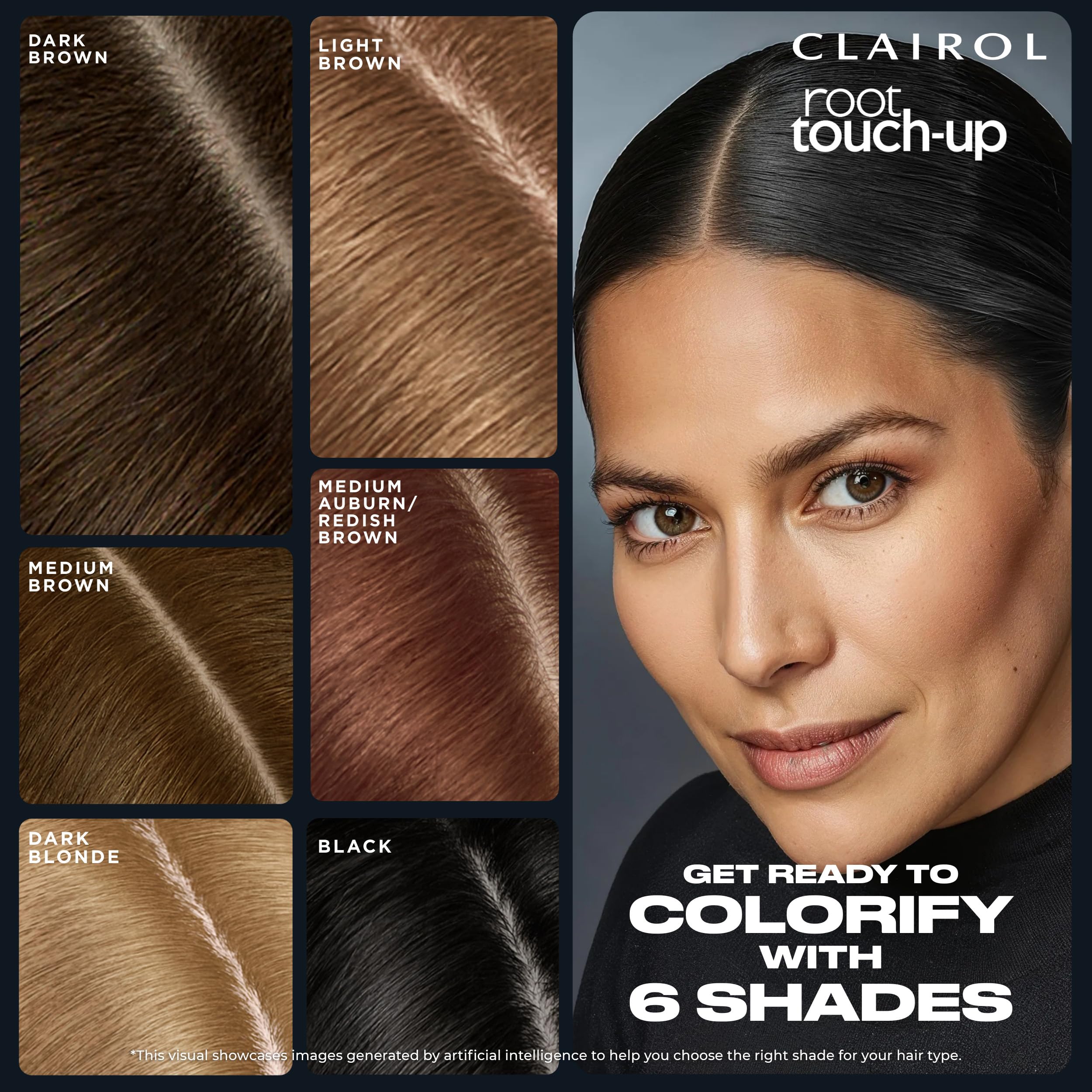 Clairol tono seis castaño claro para un resultado natural y homogéneo.