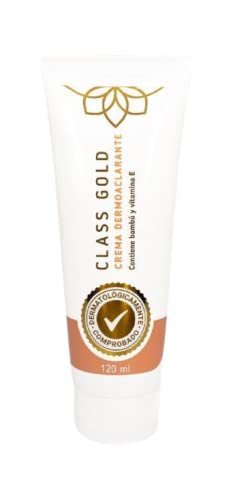 Class Gold Cosmetics crema dermoaclarante en bote de 120 ml para tono uniforme.