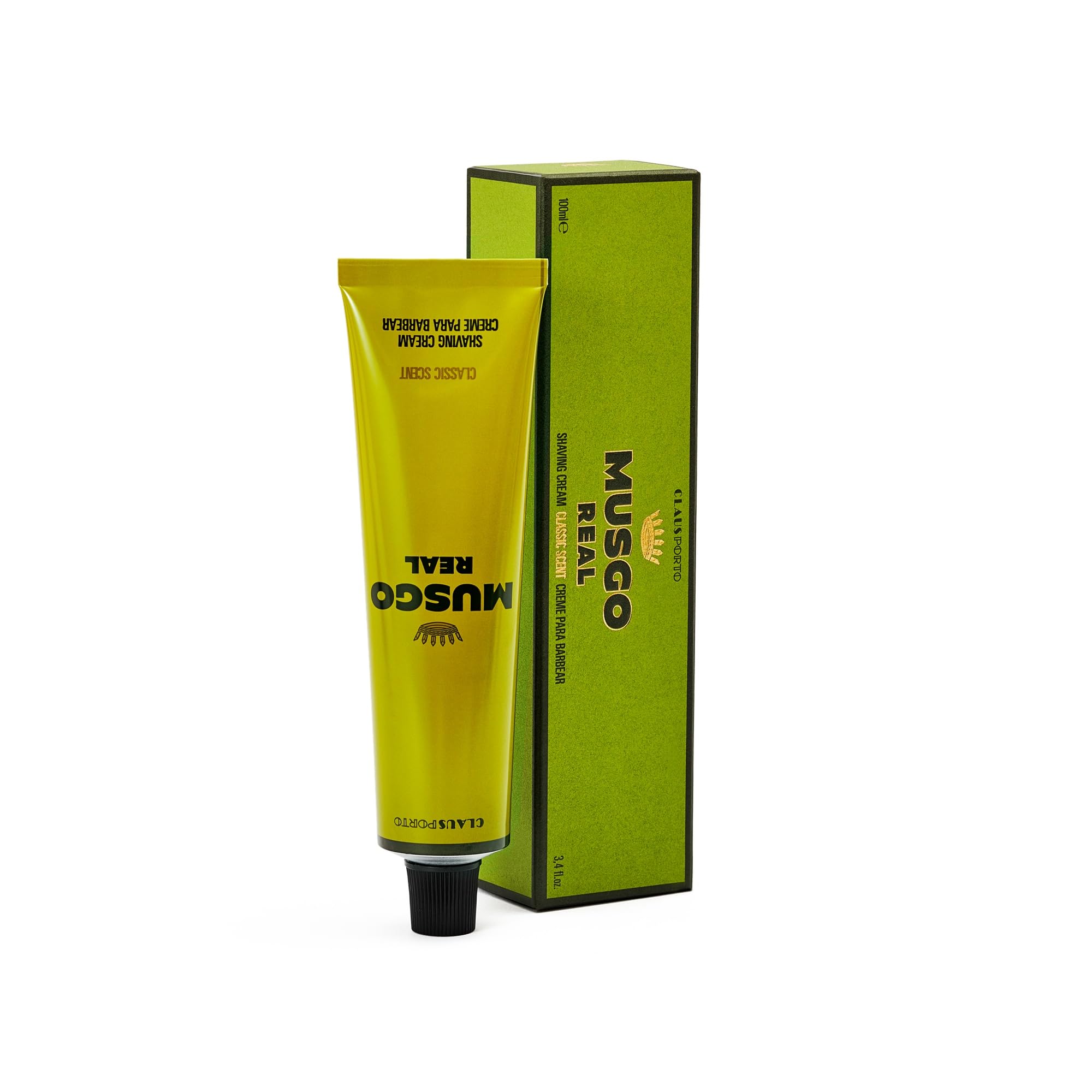 Claus Porto Musgo Real crema de afeitar 100 ml para preparar la barba y afeitar con suavidad.