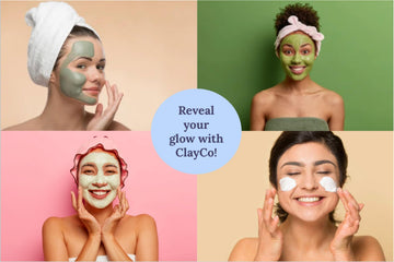 ClayCo! mascarilla arcilla 24k oro en unidad para brillo suave y luminosidad