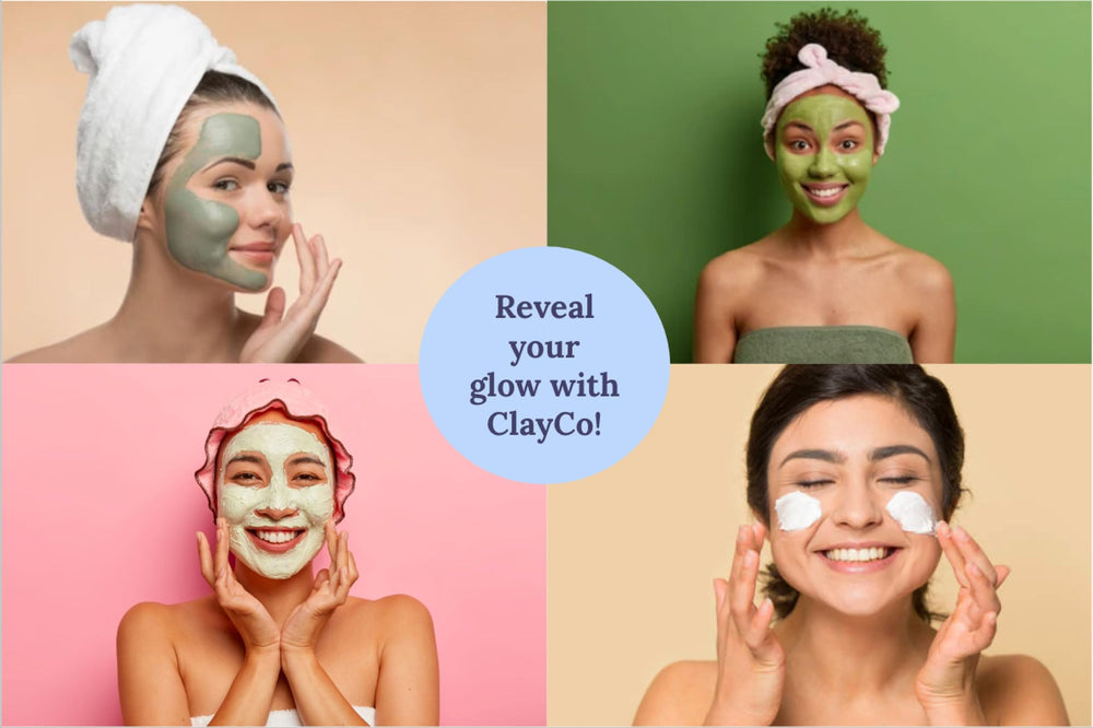 ClayCo! mascarilla arcilla 24k oro en unidad para brillo suave y luminosidad