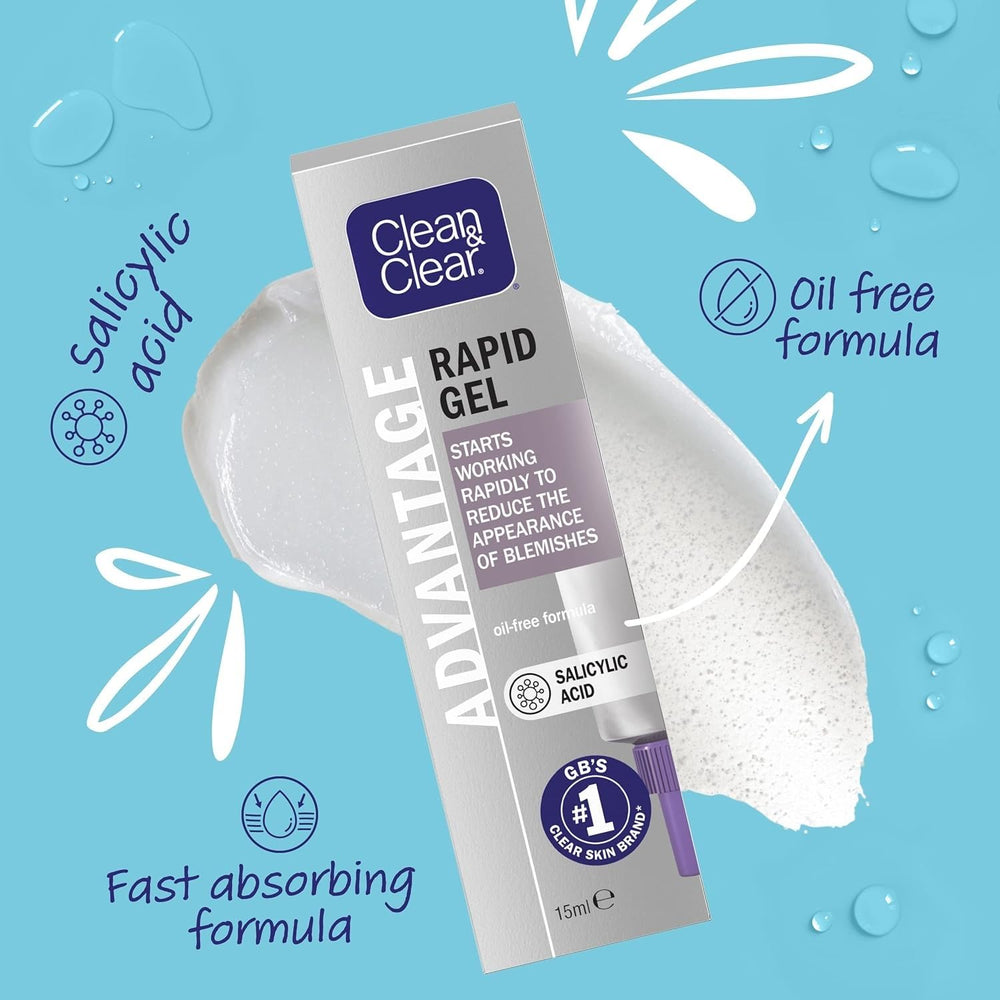 Clean & Clear Advantage gel: aplicación en la piel para reducir brotes