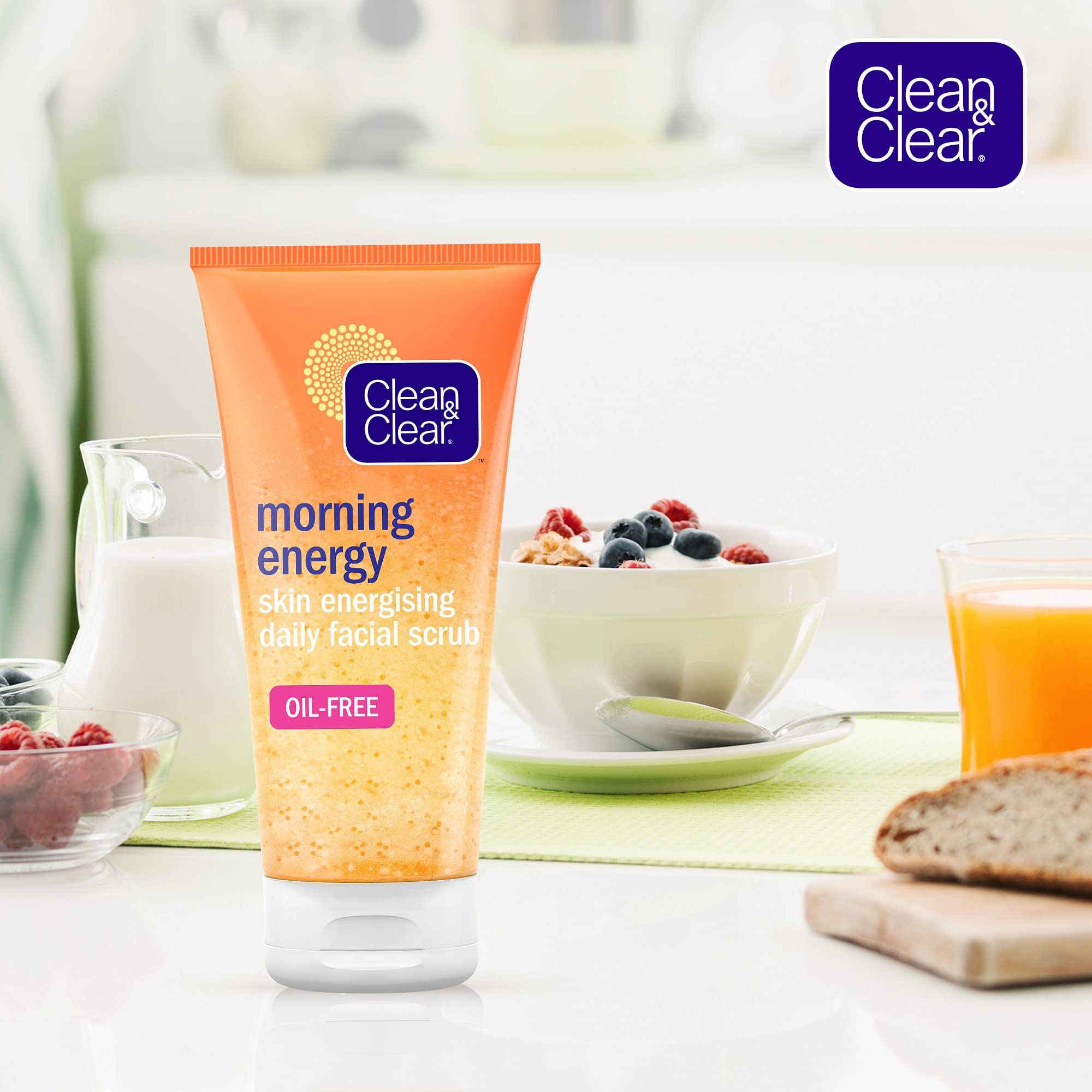 Clean & Clear embalaje de 150 ml con etiqueta clara.