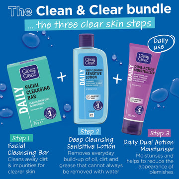 Clean & Clear envase compacto para llevar a cualquier lugar