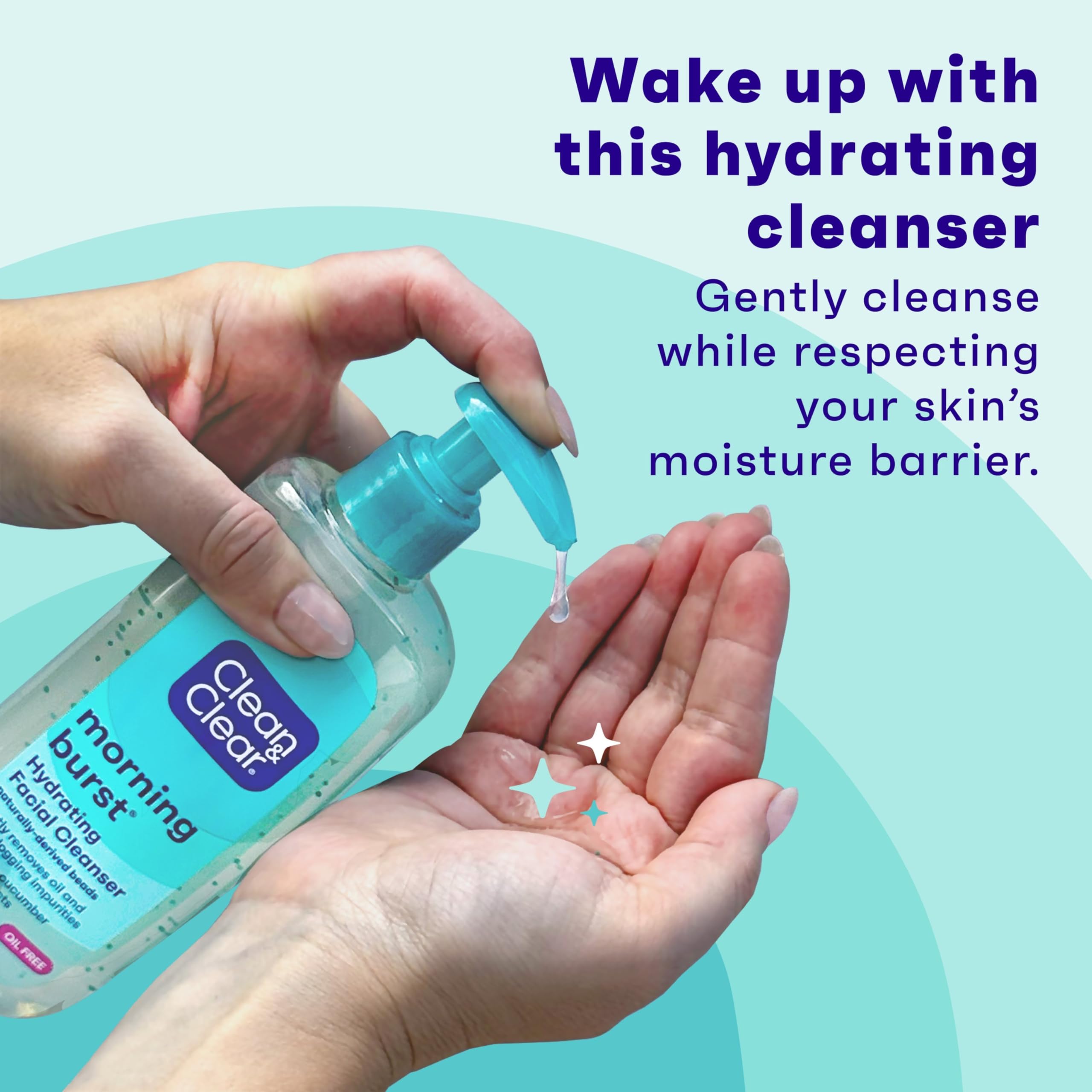 Clean & Clear Morning Burst espuma facial suave para limpieza diaria.