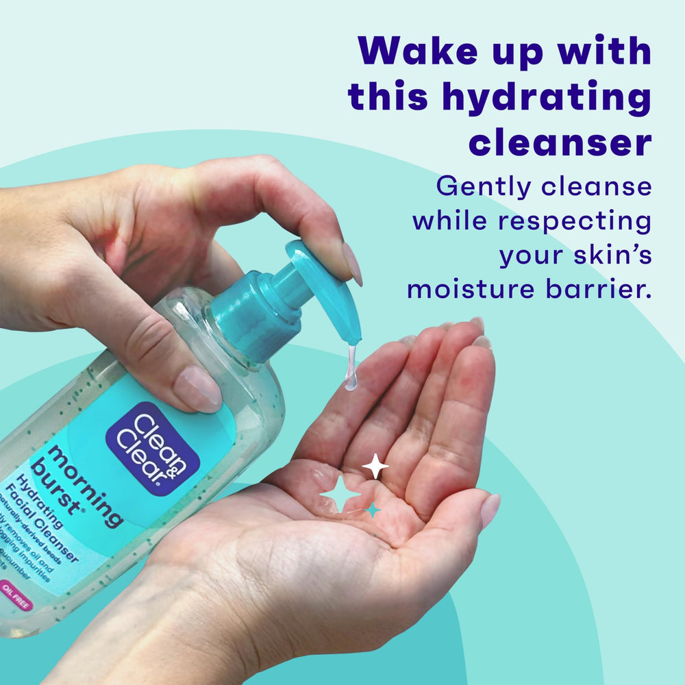 Clean & Clear Morning Burst espuma facial suave para limpieza diaria.