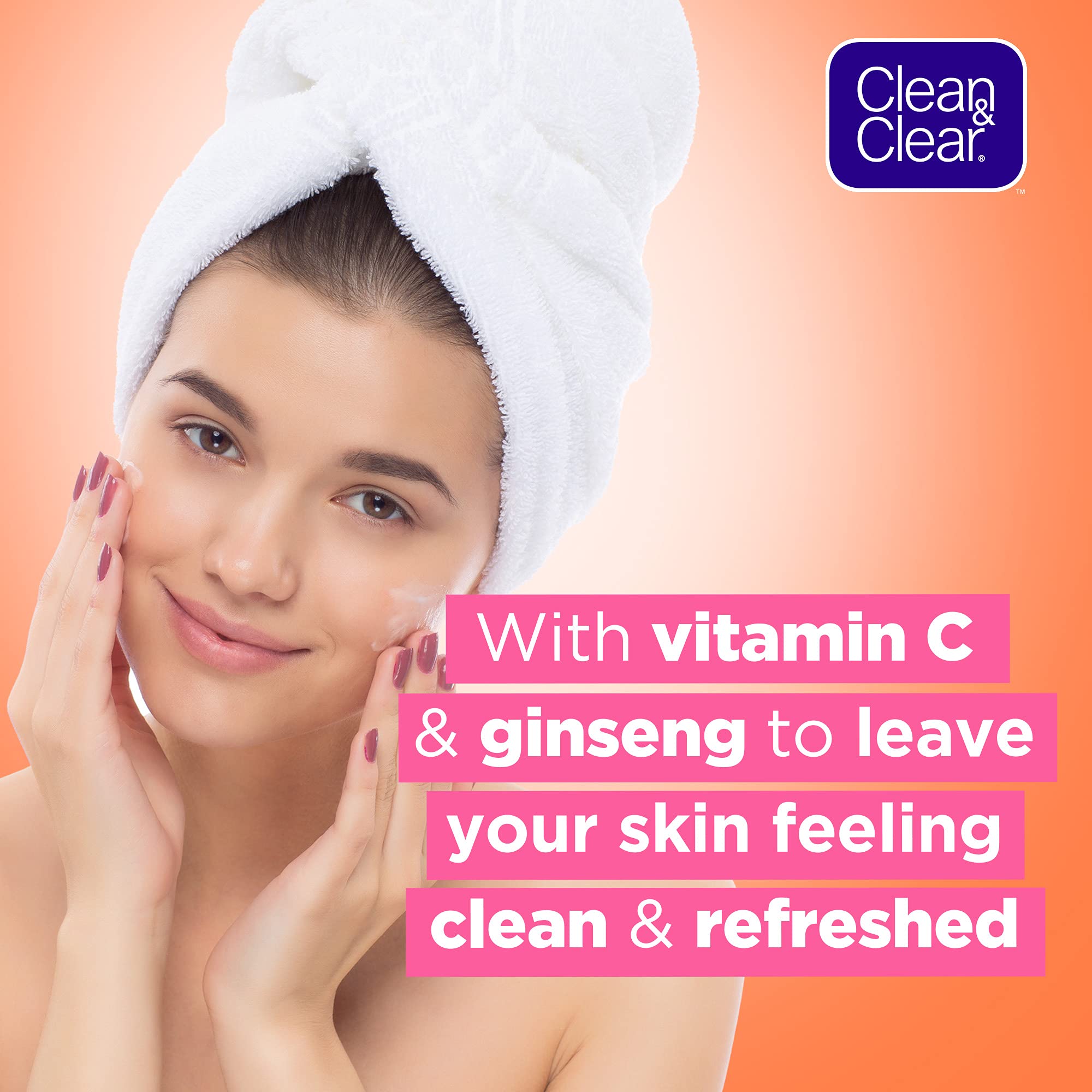 Clean & Clear uso matutino o nocturno para rutina facial diaria.