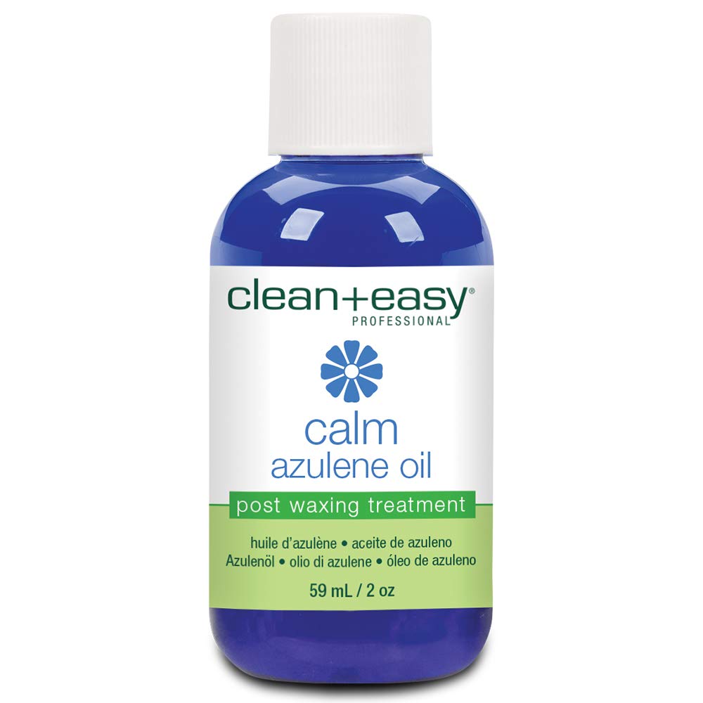 Clean + Easy Aceite Azulene, botella: calma piel sensible tras depilación y elimina residuos.