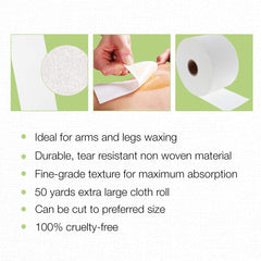 Clean + Easy epilación con rollo ofrece mayor flexibilidad y menos desbordes de cera.