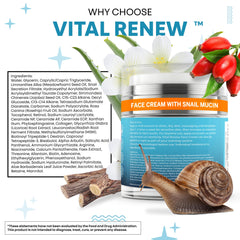 Hidratación profunda con ácido hialurónico en Vital Renew