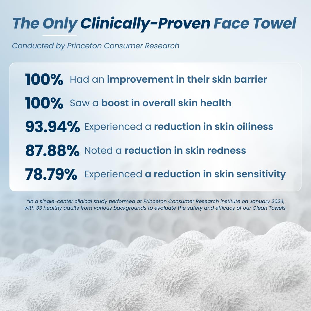 CLEAN SKIN CLUB Clean Towels XL Supreme, uso diario para rostro, experiencia suave