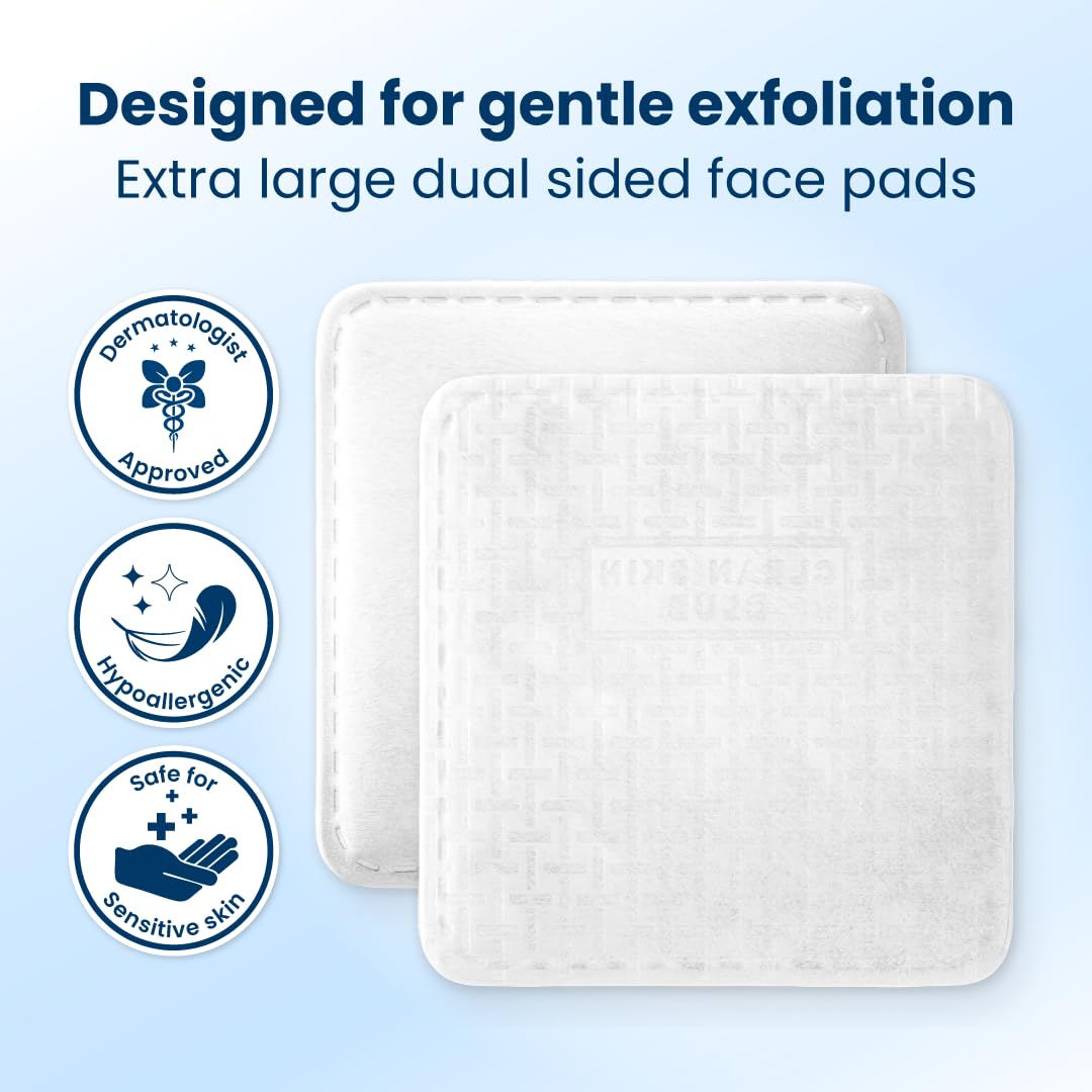 CLEAN SKIN CLUB Clean² Pads 2.0: capas triples para mayor absorción sin deshilacharse.