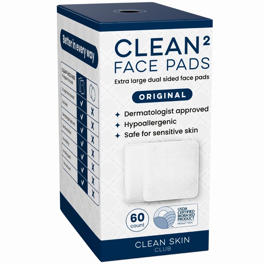 CLEAN SKIN CLUB Clean² Pads 2.0: empaque compacto para una rutina de limpieza rápida.