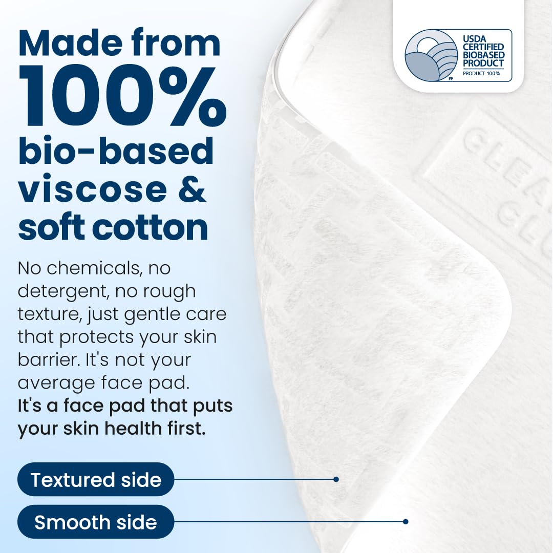 CLEAN SKIN CLUB Clean² Pads 2.0: textura exfoliante para una exfoliación suave en la piel.