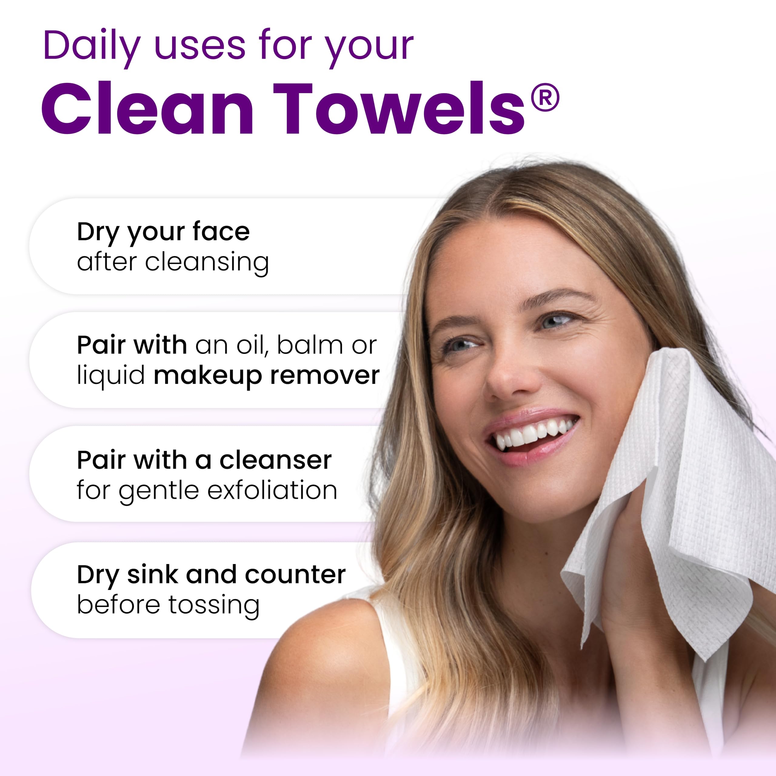 Uso multifuncional de CLEAN SKIN CLUB XL en rutinas de cuidado de la piel.