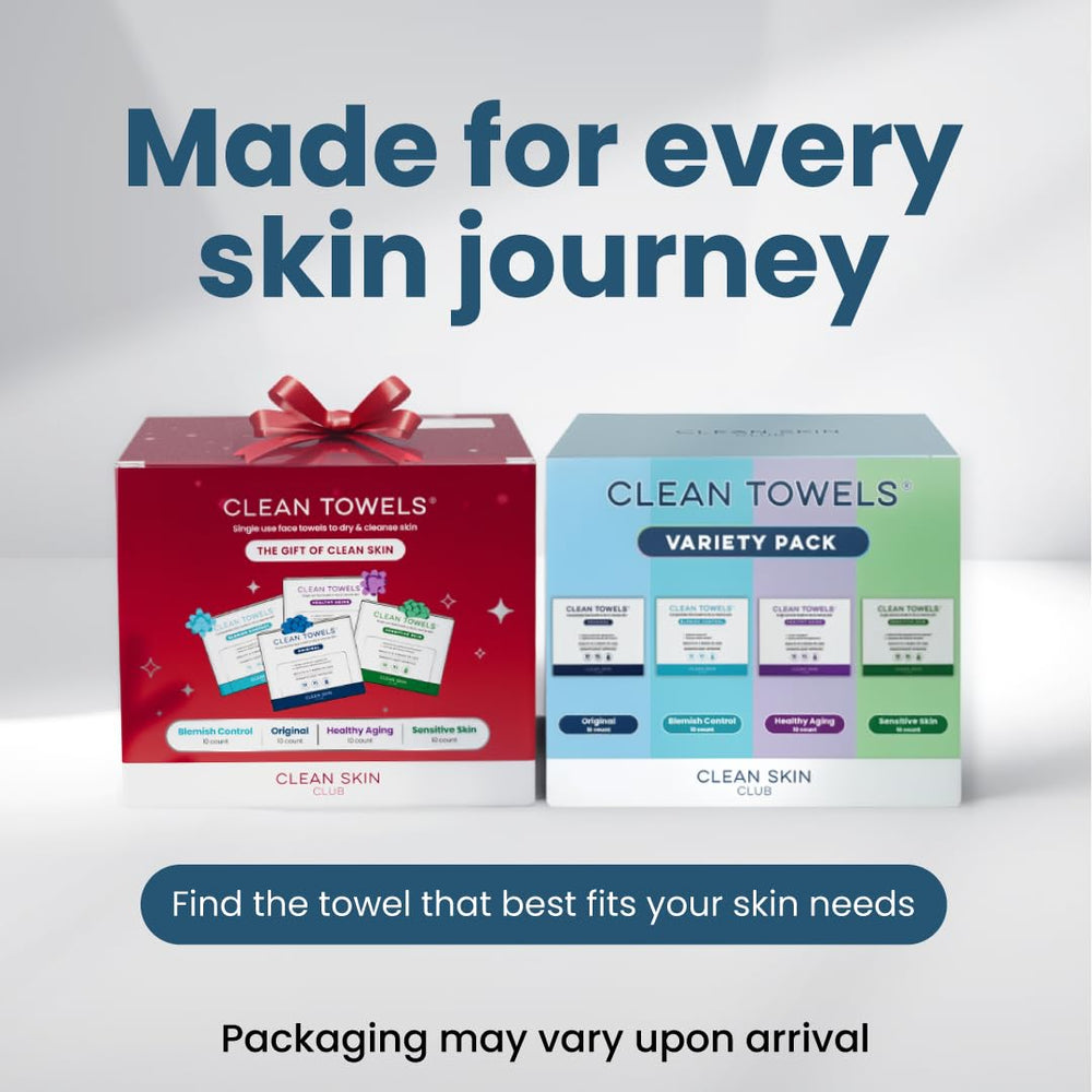 CLEAN SKIN CLUB: toalla facial sensible para pieles delicadas y cuidado suave.