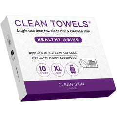 Toallas faciales XL de Clean Skin Club para viaje, piel suave y radiante en cualquier lugar