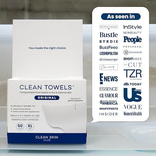 CLEAN SKIN CLUB Clean Towels XL: tolerancia dermatológica comprobada en pruebas clínicas.