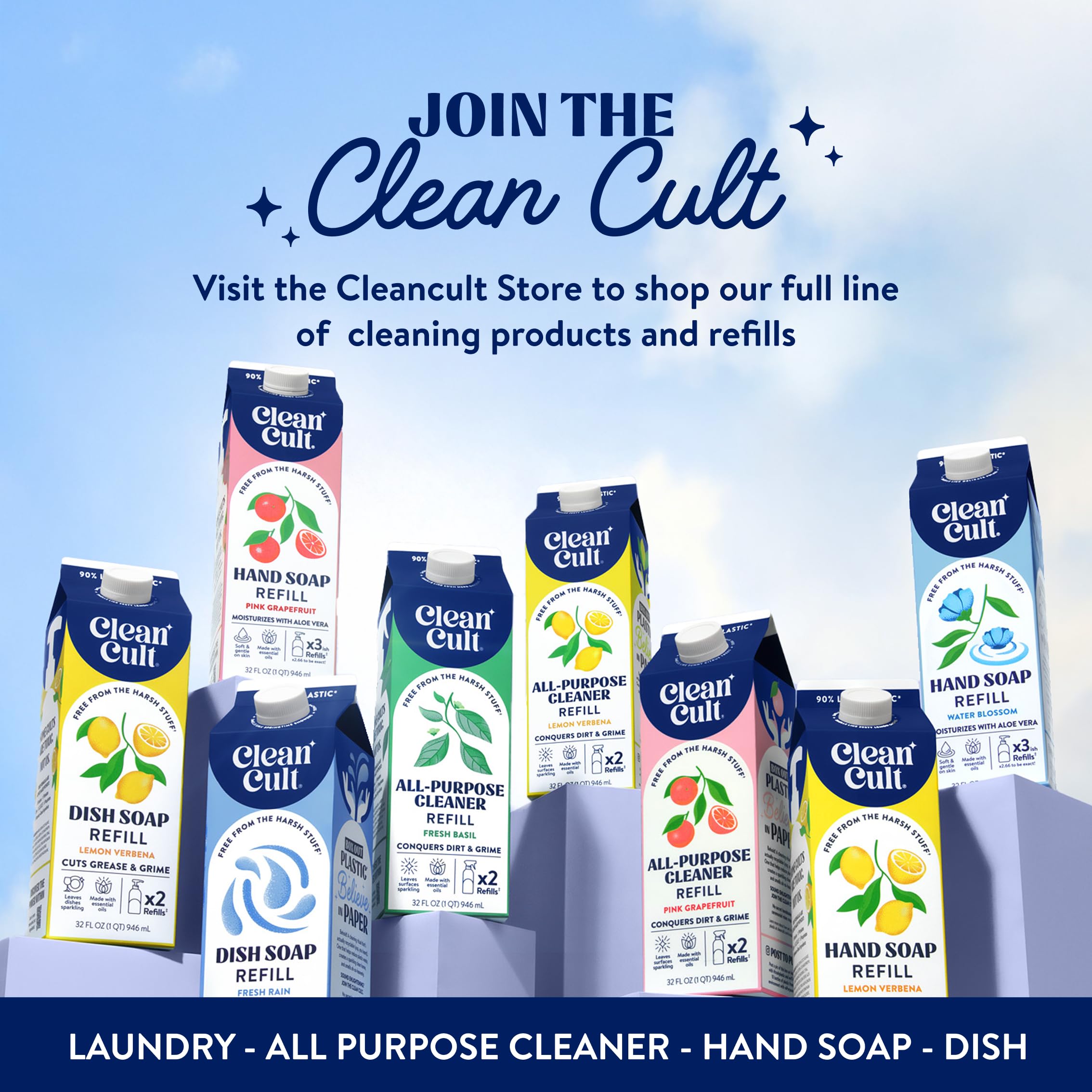 Diseño de envase de papel de Cleancult, práctico y respetuoso con el medio ambiente.