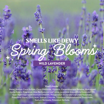 Aroma relajante de lavanda para un lavado placentero.
