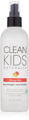Clean Kids Naturally Mango Mist Desenredante en botella para un peinado suave y brillante