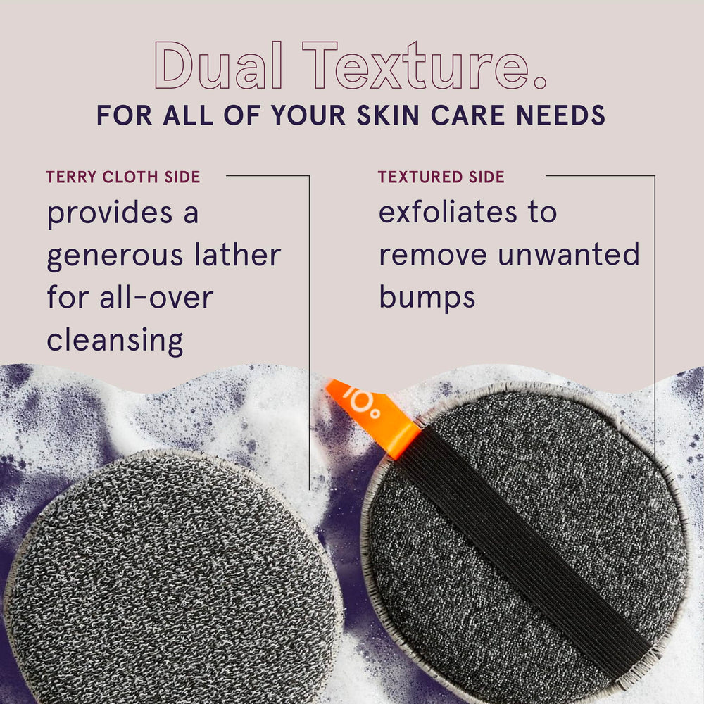 Ritual de exfoliación con Cleanlogic Detoxify para cuerpo suave y uniforme.