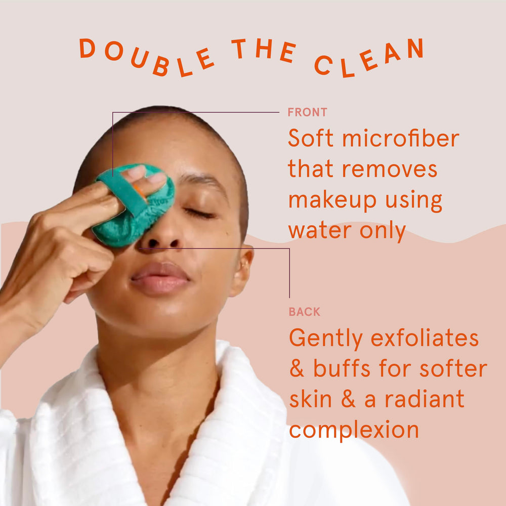 Limpieza suave con ambas caras de CleanLogic en cada uso