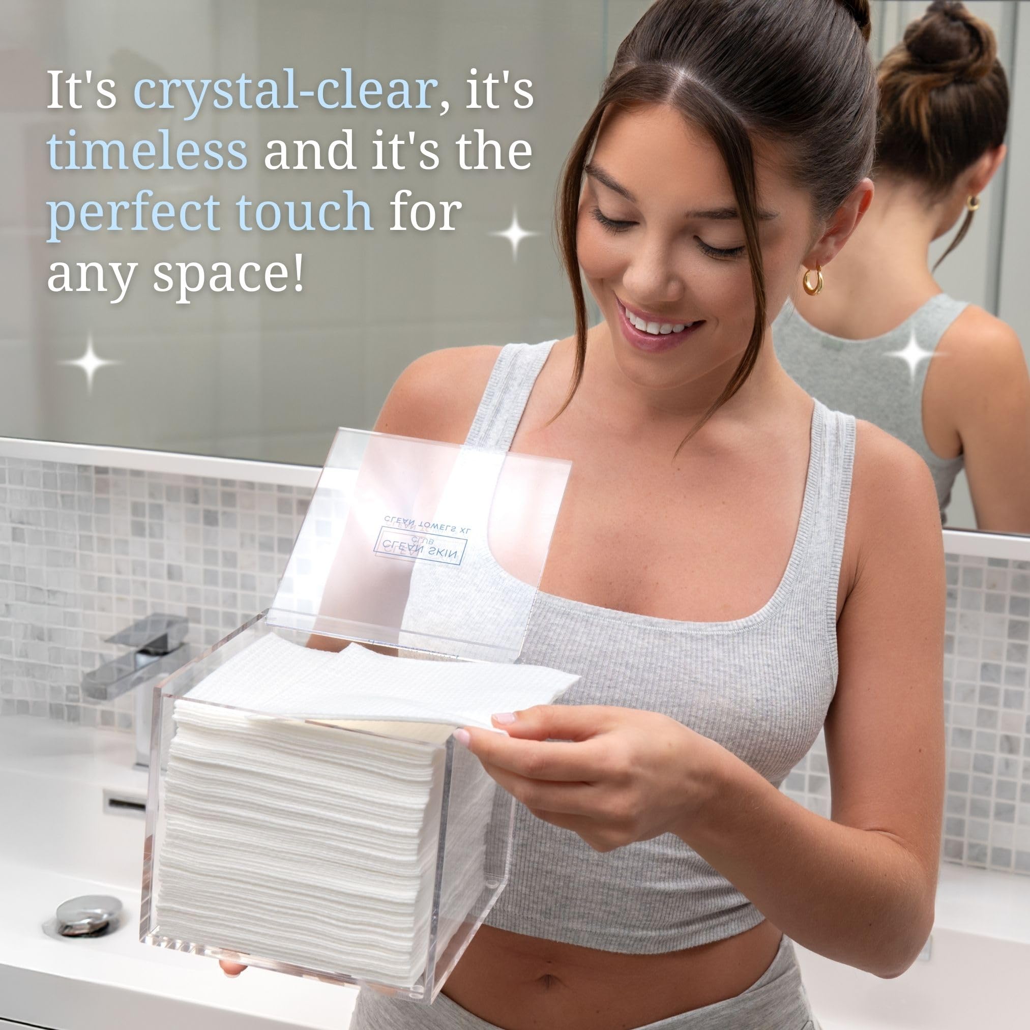 CLEAN SKIN CLUB caja ligera y resistente al agua para uso diario