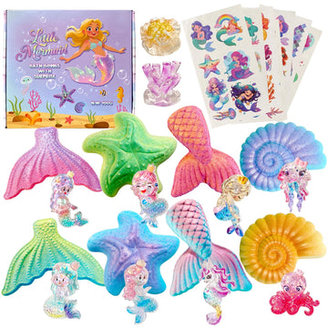 Bombas de baño Clear and Fresh con sirena regalo oceánico para fiestas infantiles