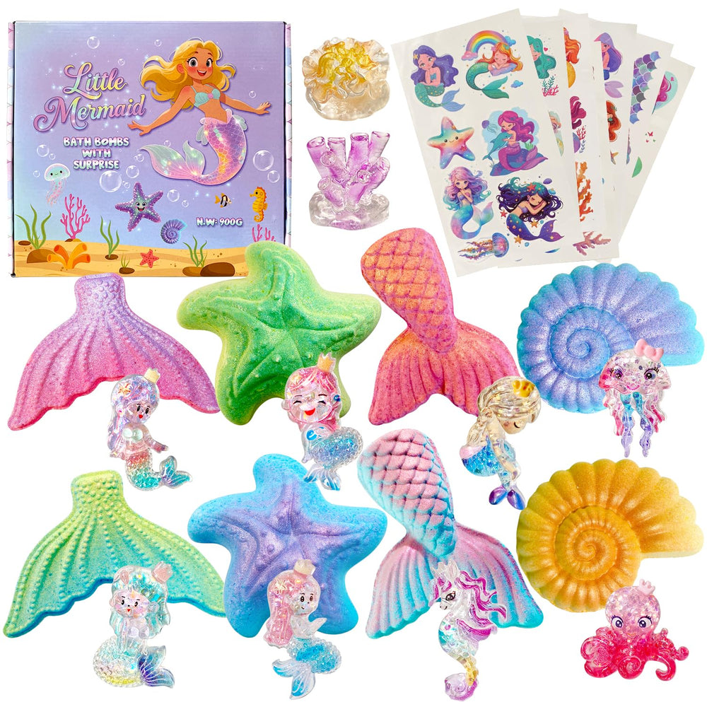 Bombas de baño Clear and Fresh con sirena regalo oceánico para fiestas infantiles