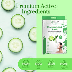 Clear Beauty Mascarilla Pepino Aloe: sensación refrescante para reducir enrojecimiento
