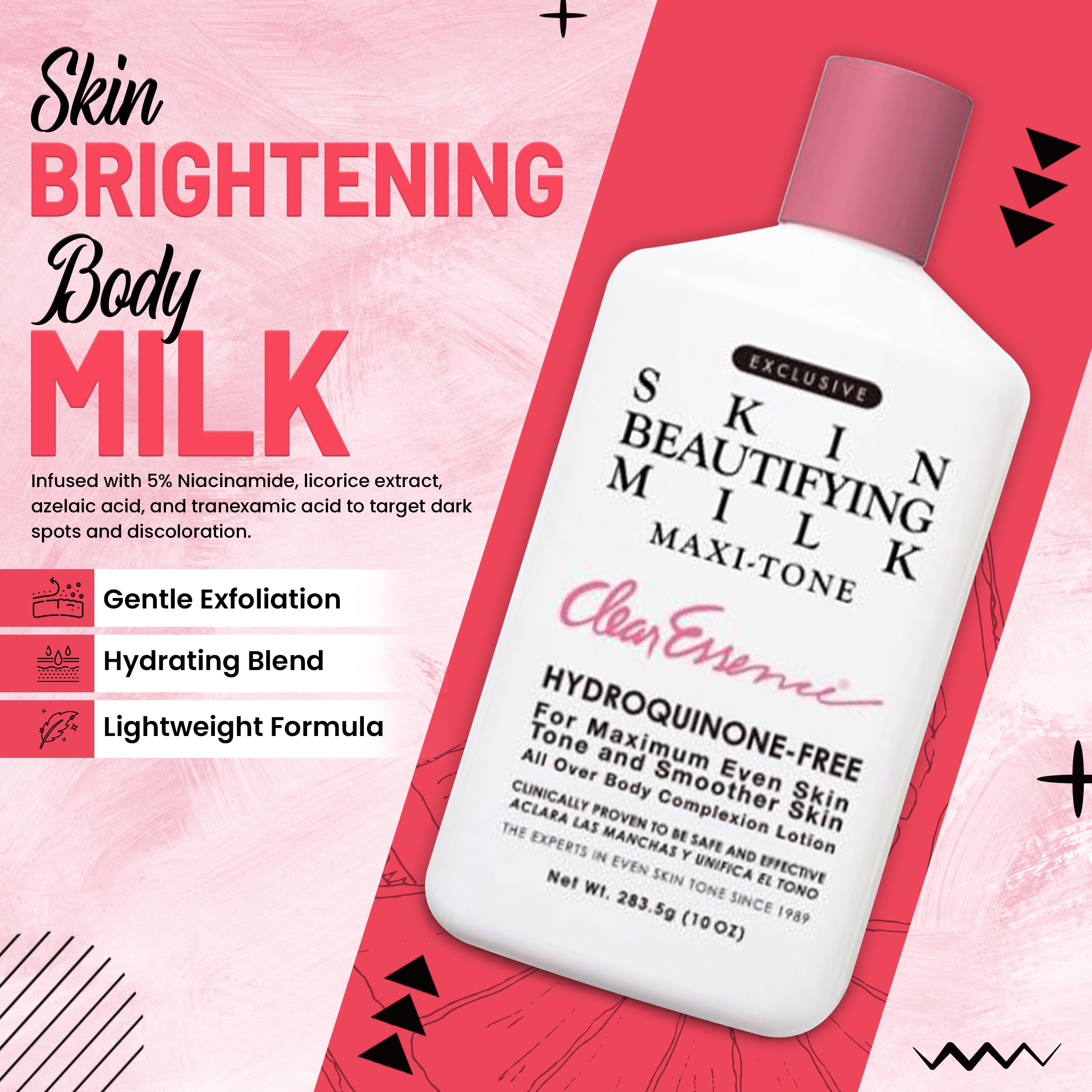Clear Essence Maxi-Tono aplicada en antebrazo para prueba de tono.