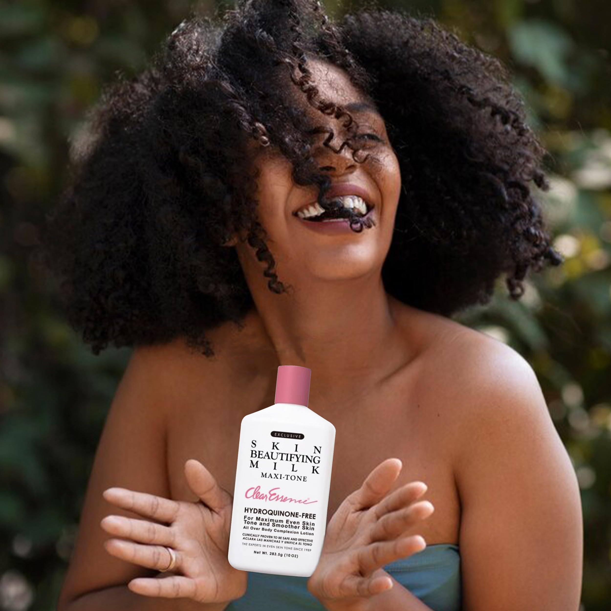 Clear Essence Brillo natural tras aplicar diariamente.