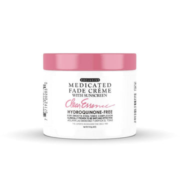 Clear Essence Crema Fade: frasco de producto para tono uniforme.