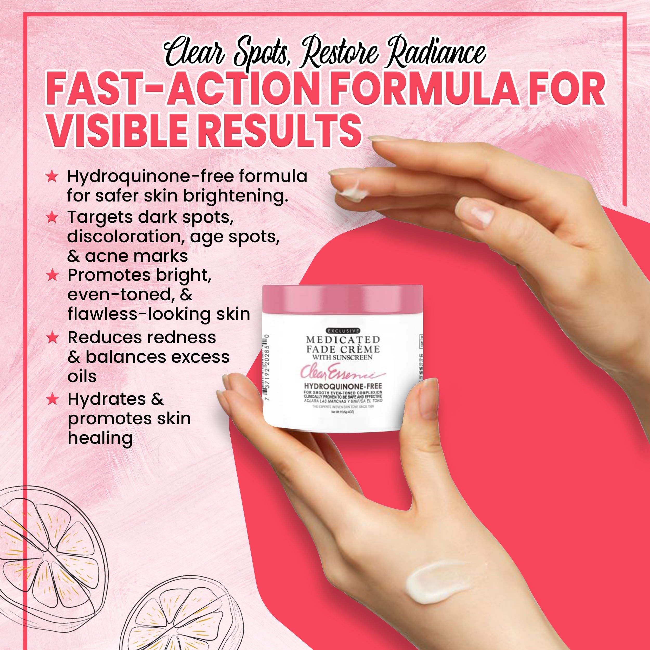 Clear Essence Fade crema: textura suave para reducir enrojecimiento percibido.